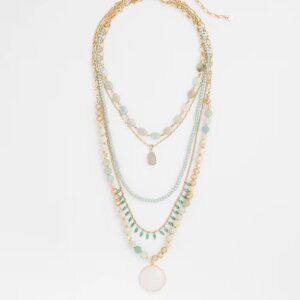 nwt CHICO'S semi precious convertible necklace